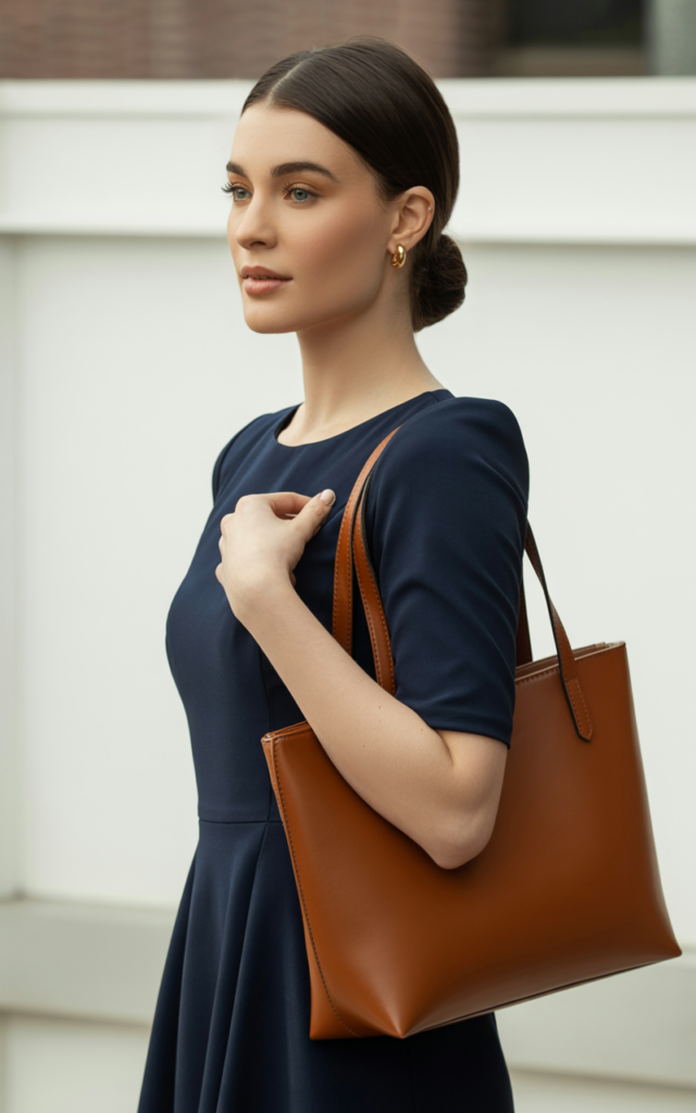 Choose a structured sheath dress for work.