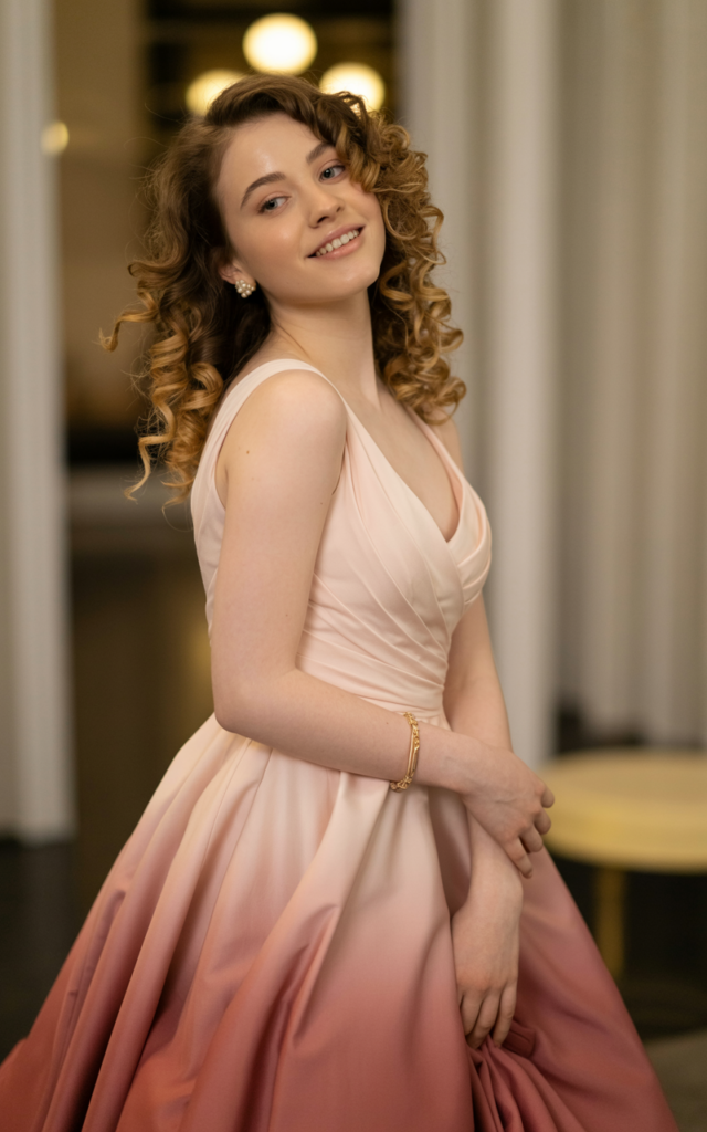 Glow in a gradient ombré prom gown