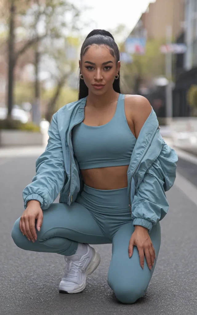 Layer a lightweight bomber over a matching set ✨