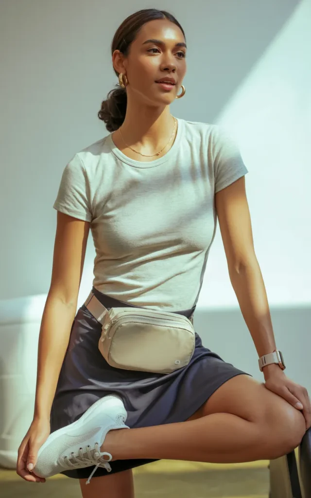 Add a statement belt bag for a functional edge