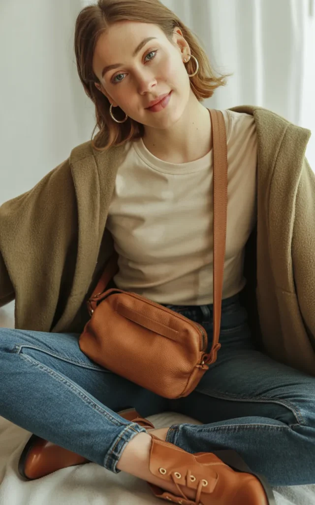 Layer a shacket over a fitted tee and jeans