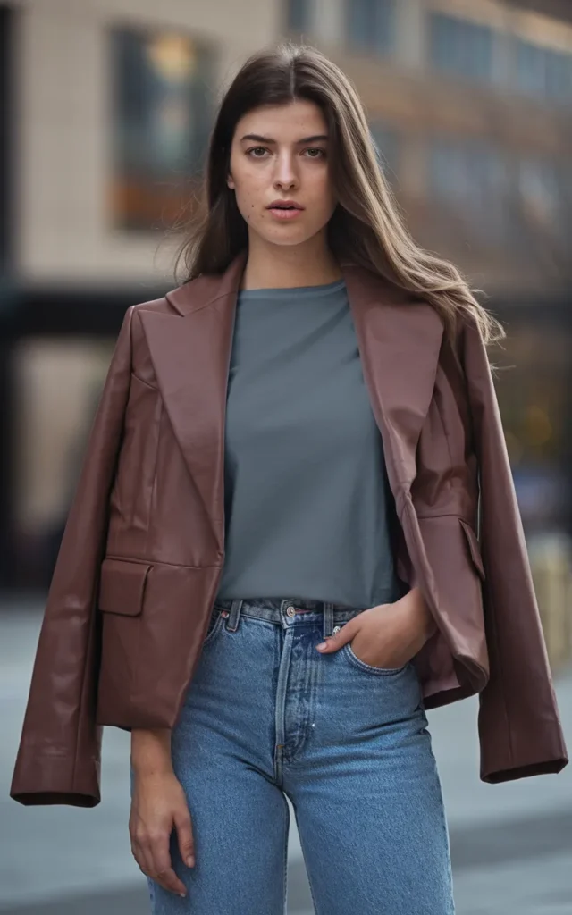 Pair a statement jacket with a simple base outfit