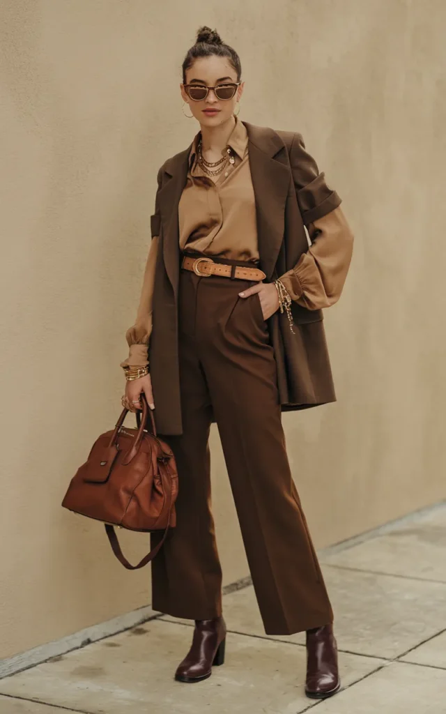 Create a Monochrome Brown 70s Look