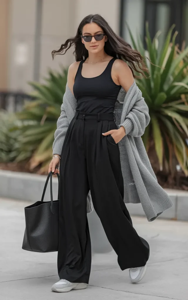 Dress in Black for a Chic Travel Outfit