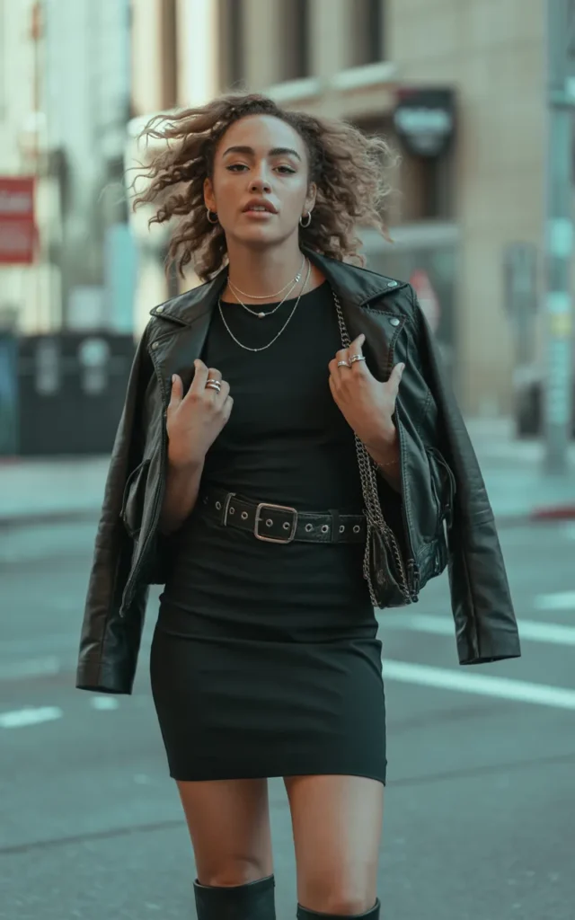 Make a Little Black Dress Feel More Rebellious