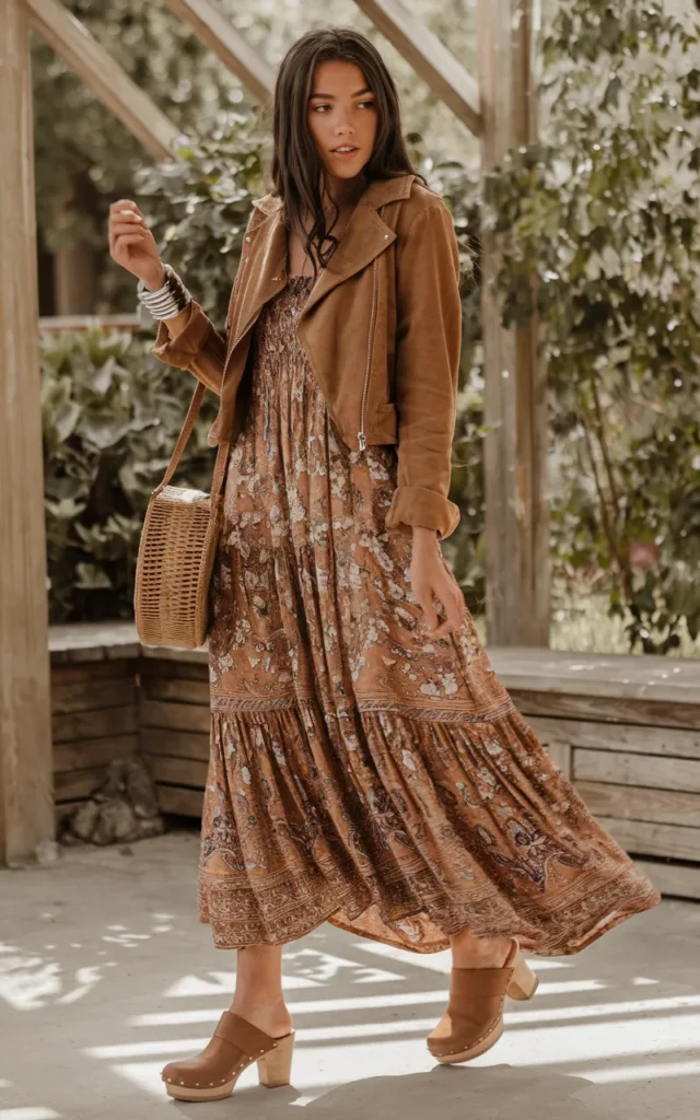 Recreate the Look With a Maxi Dress and Clogs